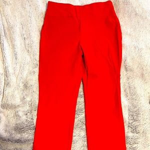 Stretchy Red Dress Pants